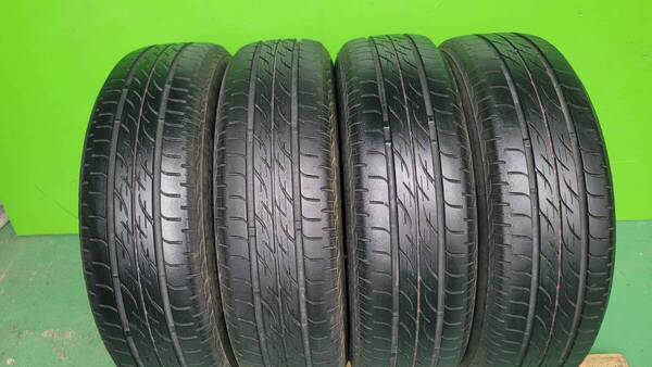 送料無料 格安 155/65R14 75S ブリヂストン NEXTRY 4本 4.1㎜ №96695