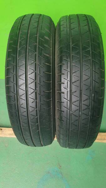 格安 145/80R12 80/78N LTYOKOHAMA BLUEARTH-VAN RY55 夏タイヤ 6分山 エブリィ NV100 クリッパー ミニキャブ キャリー №96690