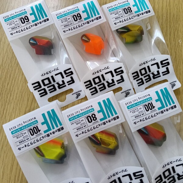ハヤブサ タイラバヘッド フリースライド 60g 80g 100g 6個セット 新品 鯛ラバヘッド 船 アマラバ アマダイ タイラバ仕掛け