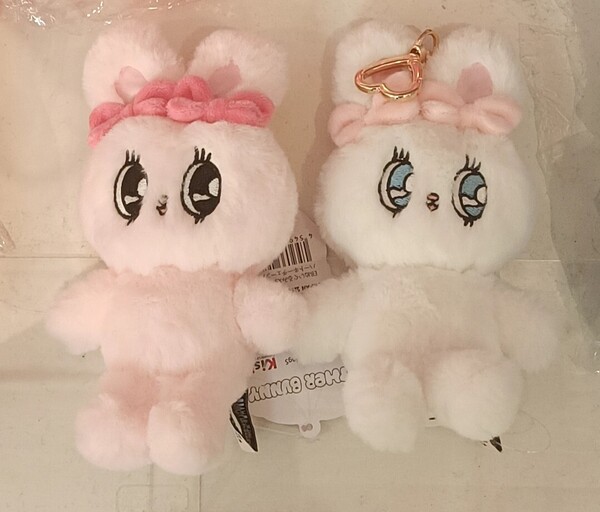 Esther Bunny ぬいぐるみXS ハートキーチェーン クリームバニー リボンバニー セット キーホルダー マスコット エスターバニー
