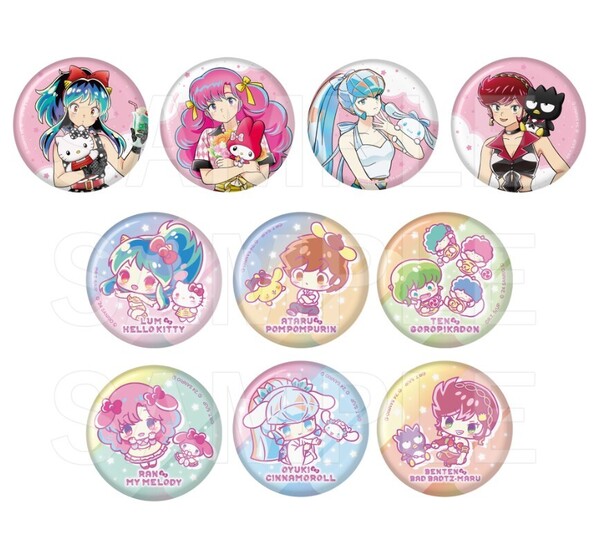 うる星やつら×サンリオ トレーディング缶バッジBOX ラムラン弁天おユキあたるテンちゃん 高橋留美子