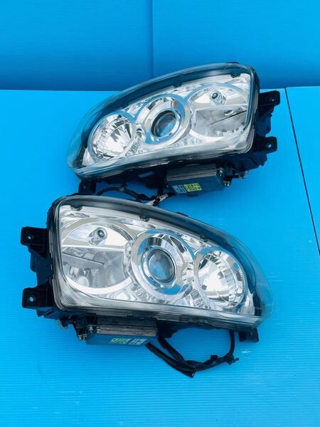 日野 プロフィア レンジャー HID ヘッドライト ヘッドランプ 左右セット 小糸 KOITO 100-35020 100-35015 100-35889 動作OK Rei3001