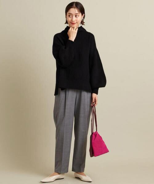 BEAUTY&YOUTH UNITED ARROWS【WEB限定】by トロドローストタック テーパードパンツ ビューティーアンドユース ユナイテッドアローズ L