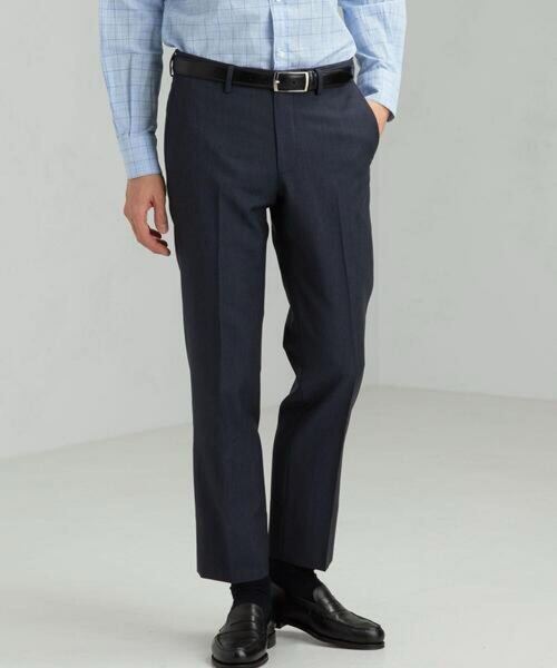 green label relaxing UNITED ARROWS ユナイテッドアローズ ET WL トロ アジャスト ストレート ノープリーツ スラックス men's パンツ