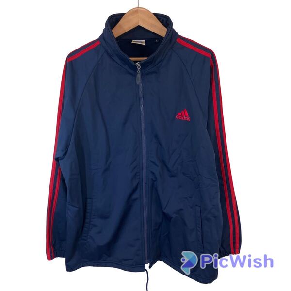 adidas アディダス men's メンズ トップス ジャージ トラック ジャケット スリーライン 三本ライン スポーツ size:L
