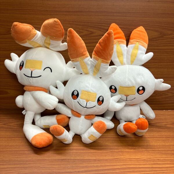 ヒバニー 3体 Pocket Monsters ポケットモンスター Pokmon ポケモン ぬいぐるみ フィギュア キャラクター アミューズメント