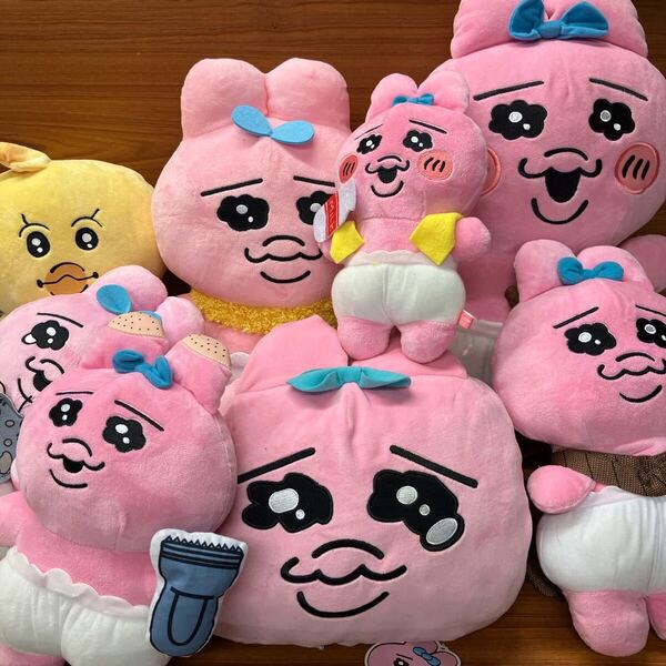 おぱんちゅうさぎ 8体 セット まとめ 色々 ぬいぐるみ うでまくら リュック アミューズメント プライズ 非売品 景品