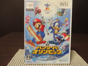 ◎★即決品★ Wii(ウィー)『 マリオ&ソニック バンクーバーオリンピック 』【中古品/起動確認済み】