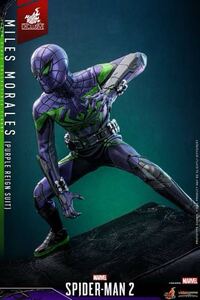 ホットトイズ VGM68 スパイダーマン マイルス・モラレスパープルレインフィギュアPS5 Spider-Man 2 Miles Morales(Purple Reign)