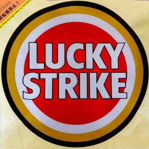 ☆★ ラッキーストライク デカール LUCKY STRIKE 欲しかったステッカーだね♪ 約25Φ(24.8Φ) 大きいよ 転写シール付 【送料無料♪】 ★☆