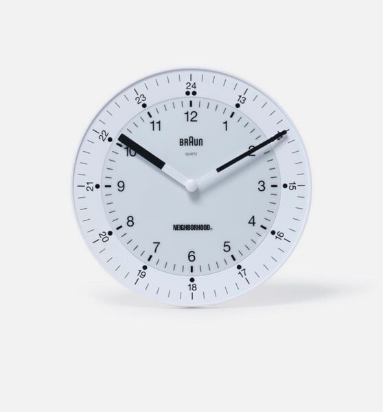 NEIGHBORHOOD/ NH X BRAUN . BC06 白 壁掛け時計