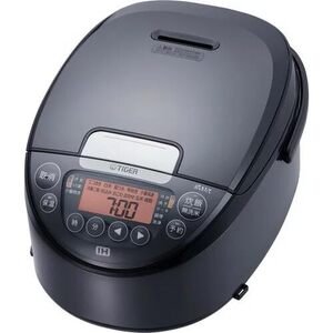 【中古】Tiger JPW-G100 ダークグレー IHジャー炊飯器 炊きたて 5.5合