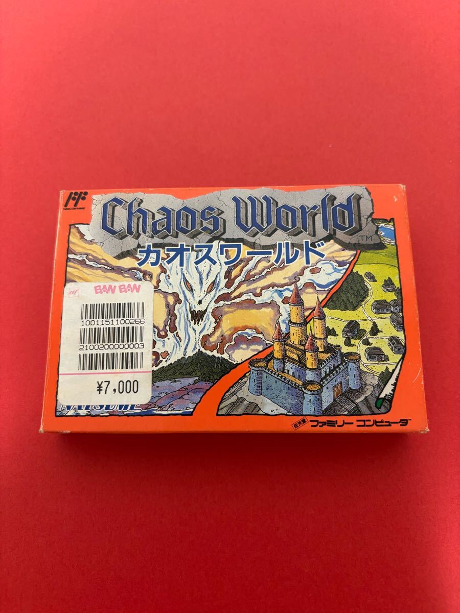 カオスワールド 中古 1991年 ファミコンソフト ナツメ 任天堂 箱説明書付き カオスワールド 中古 1991年 ファミコンソフト ナツメ 任天堂 箱