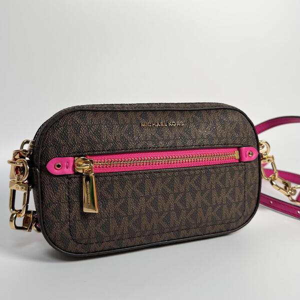 MICHAEL KORS マイケルコース ショルダーバッグ クロスボディバッグ PVC 斜め掛け レディース 女性用 鞄 カバン ポシェット サコッシュ