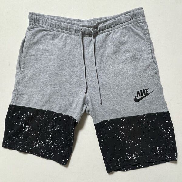 nike ナイキ ハーフ パンツ 灰×黒 M 美品 管理A1367