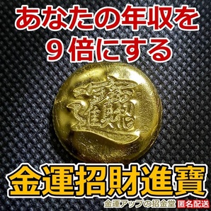 あなたの年収を9倍にする『金運招財進寶』純金24Kgf【金運アップの招金堂】金運アップ最強お守り/開運グッズ/金運財布/龍開運風水/2212