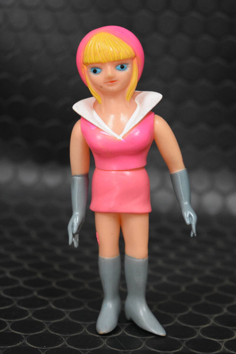 キャシャーン 上月ルナ ブルマァク 1970年代 10cm ソフビ Yahoo!オークション -「キャシャーン ルナ」(ソフビ