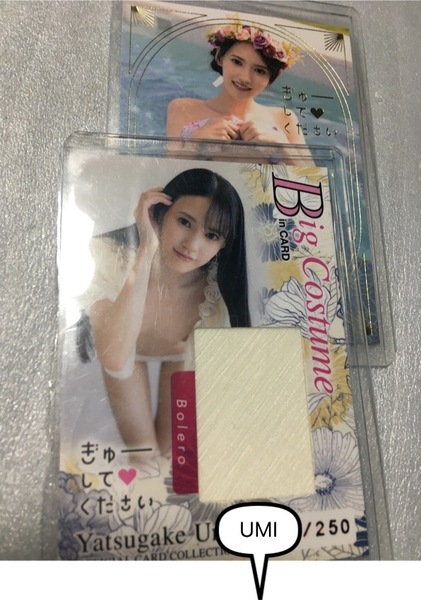 ジュートク 八掛うみ ぎゅーしてください 着衣衣装 撮影 250枚限定 SPカード 2枚セット JYUTOKU アイドル