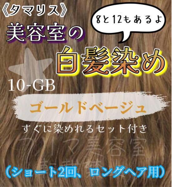 タマリス GB ゴールドベージュ 10 ヘアカラー ヘアカラー剤 ロング1回 ショート2回分 セット 白髪染め グレイカラー ロイヤルグレイアミカ