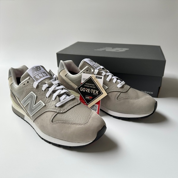 生誕35周年記念 GORE-TEX 国内正規品 New Balance CM996XJ2 GREY US8 26cm オールレザー 新品未使用 M996限定モデル NB グレー スニーカー