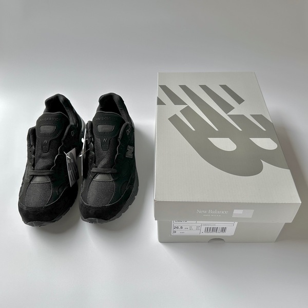 直営店購入 国内正規品 USA製 New Balance U992TB TRIPLE BLACK US8.5 26.5cm 新品未使用 アメリカ米国製 NB トリプルブラック スニーカー