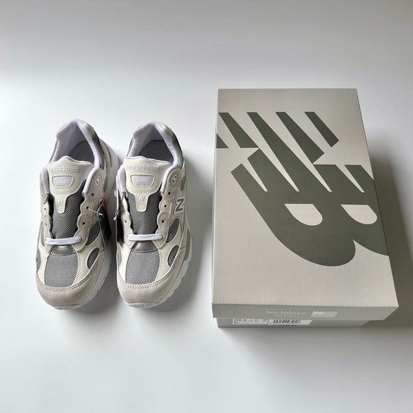 直営店購入 国内正規品 USA製 New Balance U992NC NIMBUS CLOUD US8.5 26.5cm 新品 アメリカ米国製 NB 白 オフホワイト×グレー スニーカー