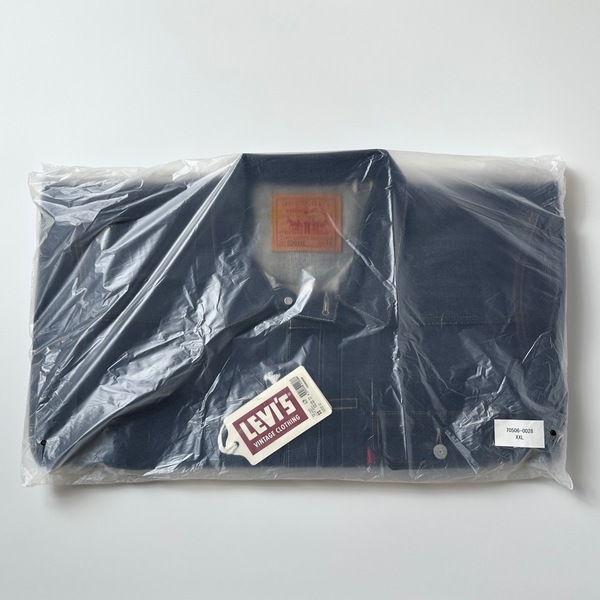 【T-BACK】1936年モデル LEVI’S 506XXE 70506-0028 46 3XL 日本製 TYPE I デニムジャケット リジッド 復刻 Tバック 1st 506XX 705060028