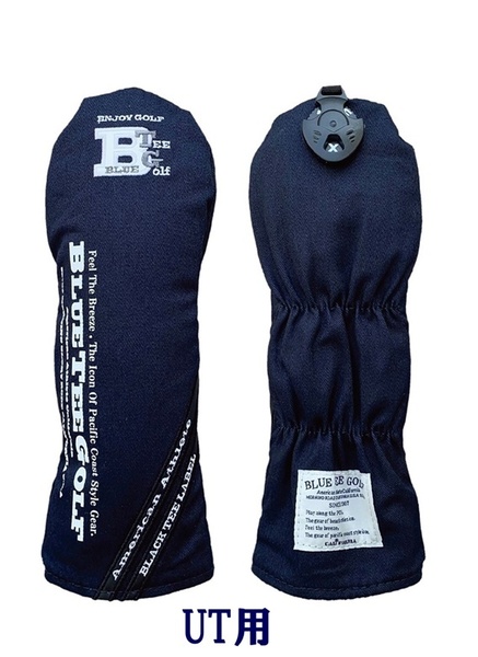 ◎【UT:ネイビー】ブルーティーゴルフ【ポリキャンバス クラシック】ユーティリティ用ヘッドカバー BLUE TEE GOLF DHC-001 送料無料