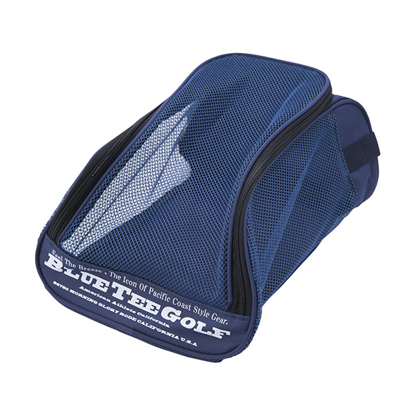 ☆1③通気性抜群♪ブルーティーゴルフ【ネイビー】 メッシュシューズケース BLUE TEE GOLF SC-001 送料無料