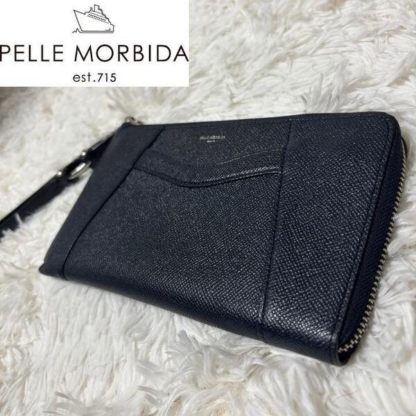 PELLE MORBIDA ペッレモルビダ deck9 長財布 クラッチ deck9 長財布 クラッチ フラグメントケース L字ファスナー ウォレット レザー