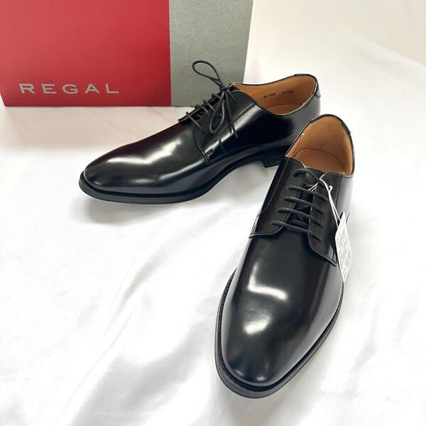 <未使用!!>■REGAL リーガル 810R プレーントゥ ビジネスシューズ レザー フォーマル 冠婚葬祭 ビジネス ブラック 25.5cm 管:K-2506022