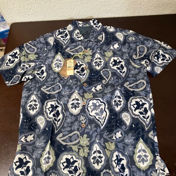 新品TOMMY BAHAMA トミーバハマ シルクアロハシャツ 32900 USAサイズS AI