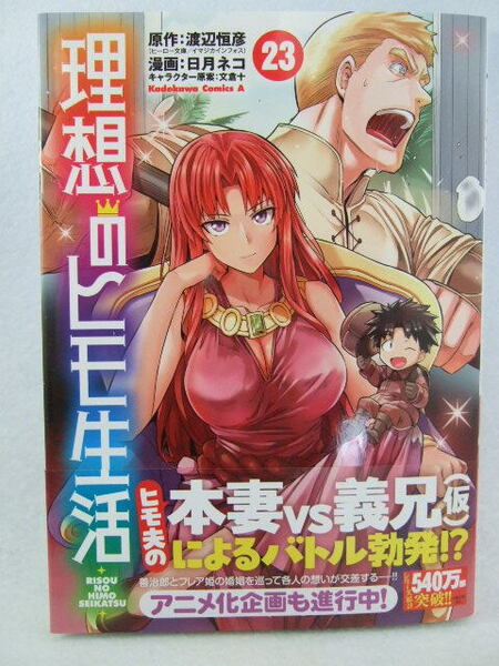 コミックス 理想のヒモ生活 23巻 250528 本 コミック マンガ 漫画 角川コミックス・エース 渡辺恒彦/原作 日月ネコ/漫画 文倉十