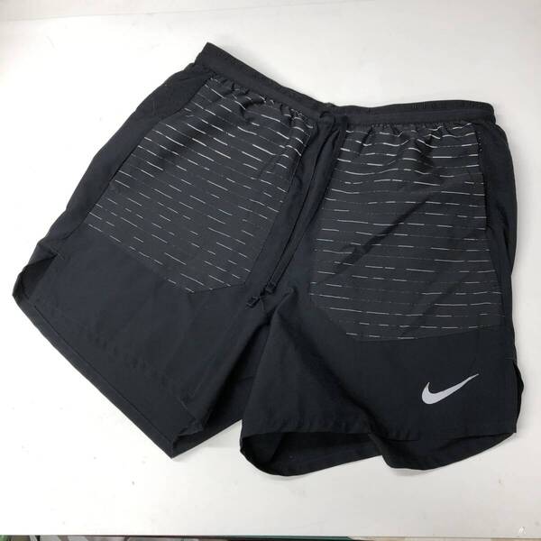 ナイキランニング NIKE RUNNING インナー付き ナイロンショーツ ブラック メンズSサイズ DD4792
