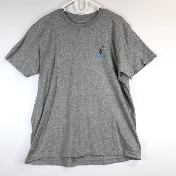 モンベル Mont-bell 半袖コットンTシャツ 昆虫 グレー Lサイズ カブトムシ クワガタ