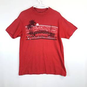 unknown 80s 90s lahaina maui ラハイナマウイ 半袖Tシャツ レッド シングルステッチ