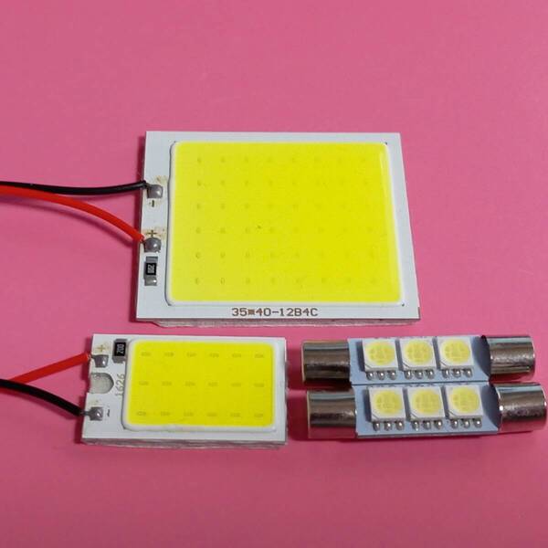 T32 エクストレイル 超爆光!T10 LED ルームランプ COB 全面発光 4点セット ホワイト 日産 /c48/c18/f3