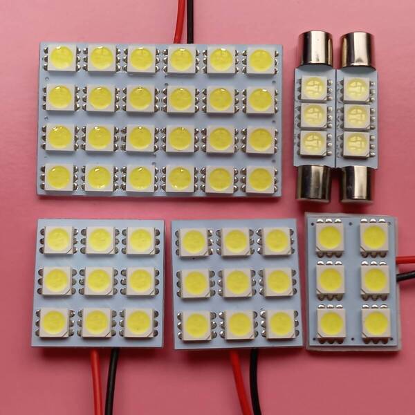 GU6 GU7 GUD GUE インプレッサ 超爆光! T10 LED ルームランプ 6個セット ホワイトスバル /s24/s9/s6/f3