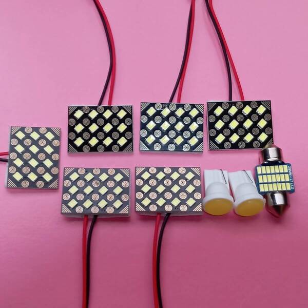 10系 アルファード 超爆光!T10 LED ルームランプ 9個セット ホワイト トヨタ /s12/c1/t28