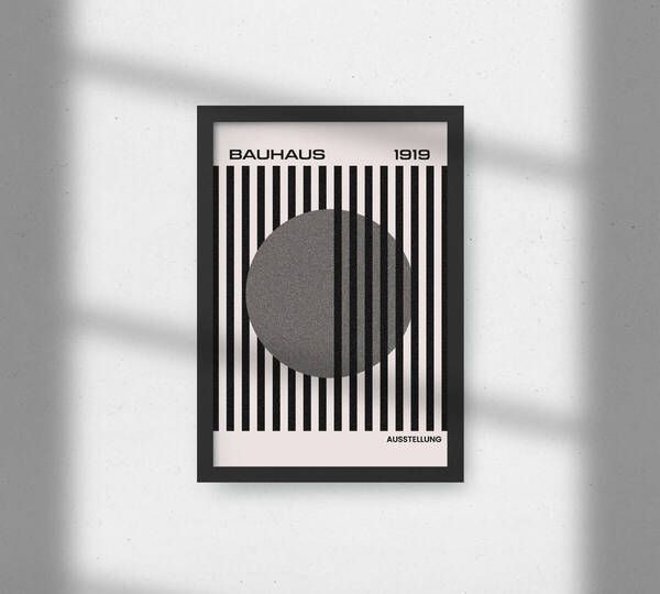 A3アートプリント | ポスター | バウハウス | オマージュ | ミニマル | BAUHAUS | シンプル | お洒落 | 抽象 | リビング |