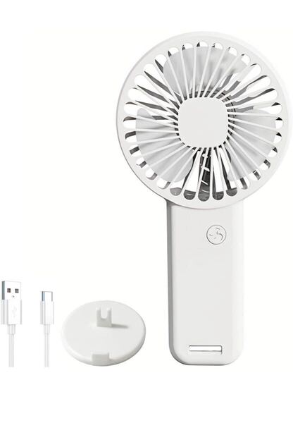 ハンディファン 携帯扇風機 充電式USB扇風機 100g超軽量 静音25dB 手持ち扇風機 強力送風 3段階風量調節 Type-C急速充電