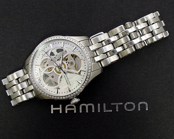 SS HAMILTON ハミルトン H424050 ジャズマスター ビューマティックス AT 純正ダイヤ《 即決・消費税無・送料込 》箱・保・替革ベルト