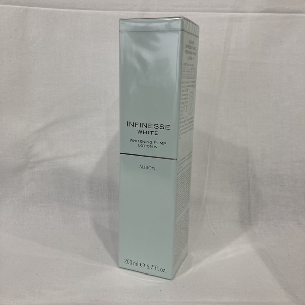 新品未開封 アルビオン アンフィネスホワイト ホワイトニング パンプ ローション W 200ml ※フィルム破れあり (504-6)