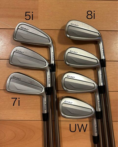 i230 アイアン recoil 110 F4 5i-UW 7本セット ピン PING