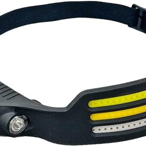 LEDヘッドライト ヘルメットライト 作業灯 USB充電式 人感センサー機能付き 5点灯モードあり 高輝度(光色:3色)