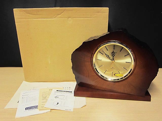 CITIZEN クラシック木製置時計 未使用保管品 Yahoo!オークション -「シチズン 置時計 未使用」の落札相場・落札価格
