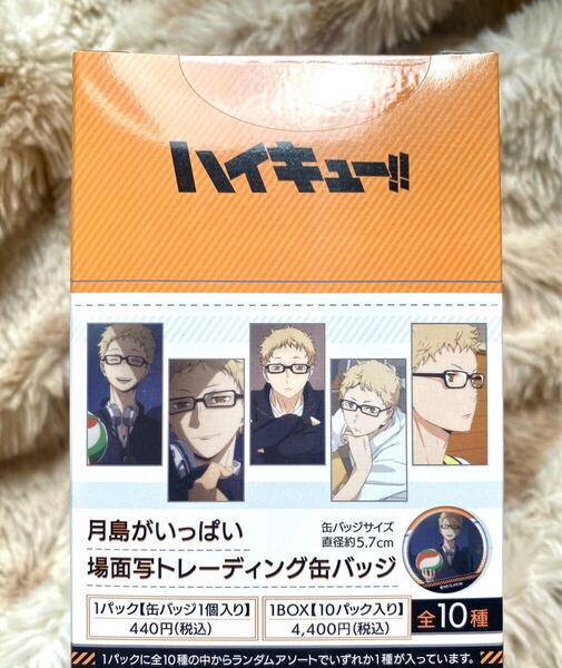 【ハイキュー】月島がいっぱい 場面写トレーディング缶バッジ 未開封 缶バッジ 1BOX