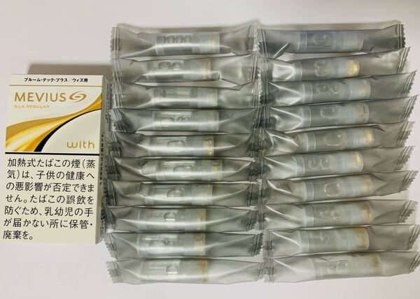 出品分で終了【未開封/送料無料】シルク レギュラー プルームテックプラス/ウィズ専用純正カートリッジ20本③