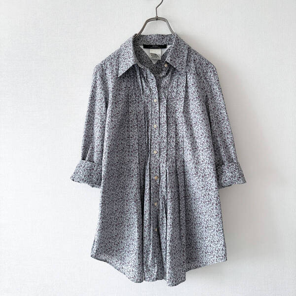 MaxMara weekend マックスマーラ ウィークエンド / センター ピンタック 小花柄 シャツ フラワー 38