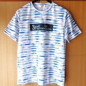 3rd by VANQUISH サード バイ バンキッシュ ヴァンキッシュ 青 白 ボーダー Tシャツ 黒 ブラック ブルー ホワイト レディース フィットネス